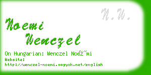 noemi wenczel business card